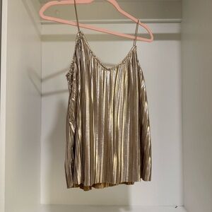 Silver Metallic Women's Top